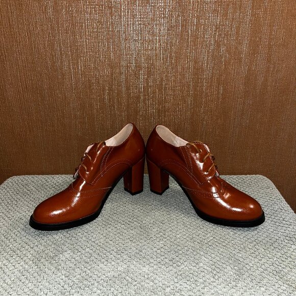 Odema Womens Oxfords Brogue Wing Tips - Picture 3 of 6